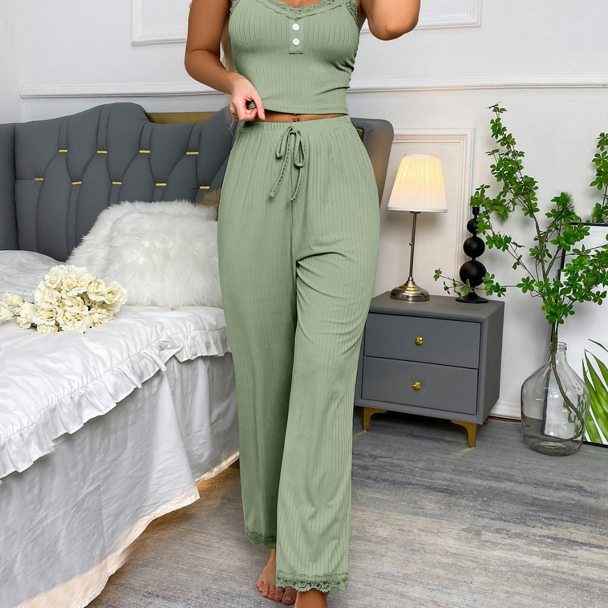 Casual Sleeveless Spice Girl Pajamas Loungewear