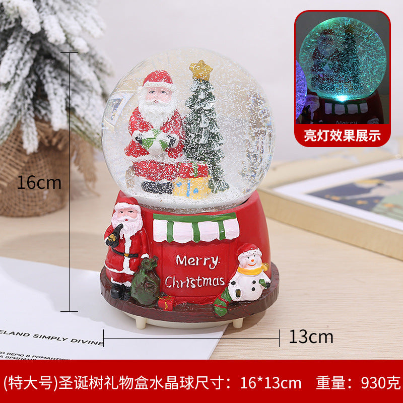 Musical Glow Crystal Ball Christmas Decoration