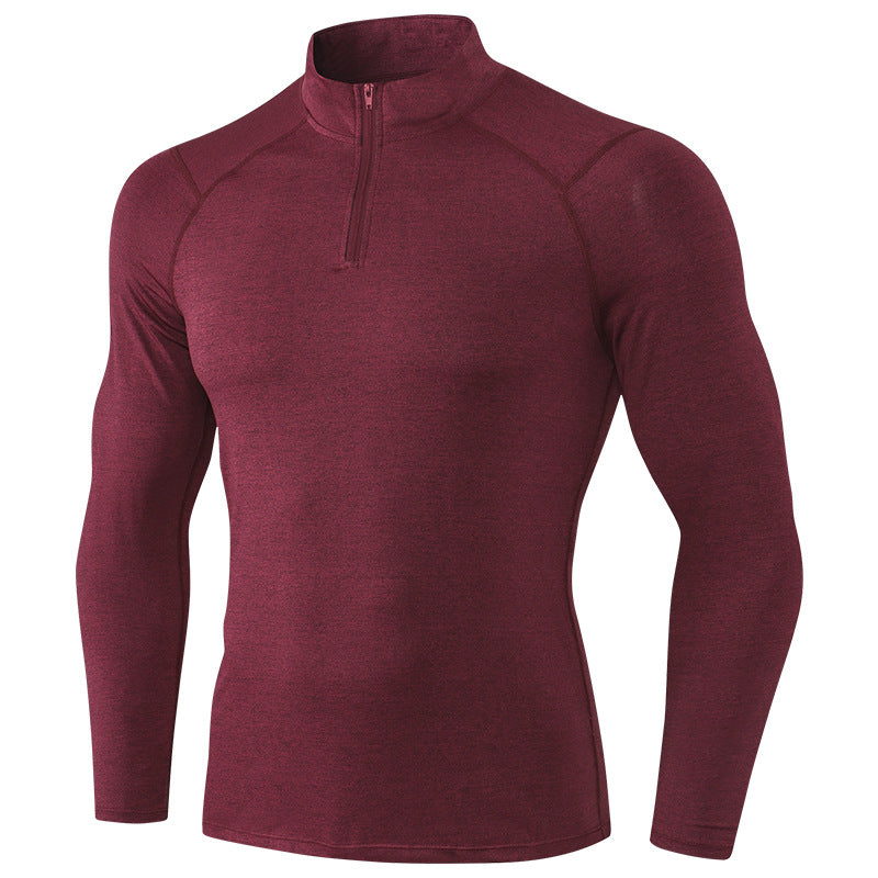 Men's Quick-Dry Half-Zip Fitness Sweatshirt Style
