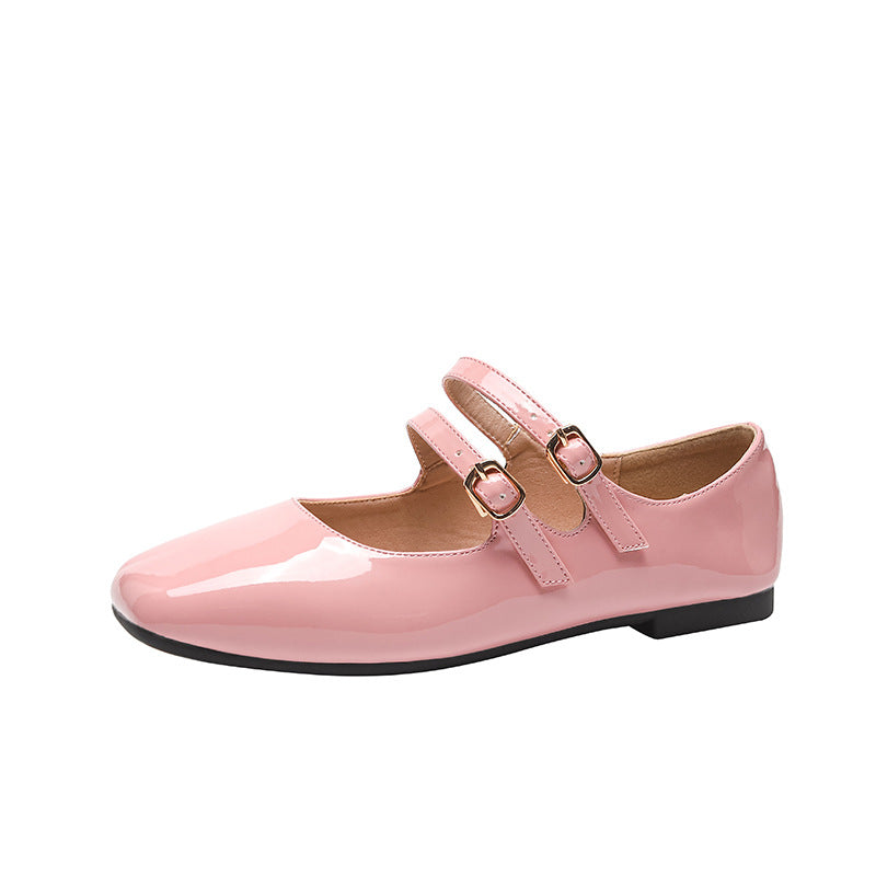 Vintage Red Patent Mary Jane Flats