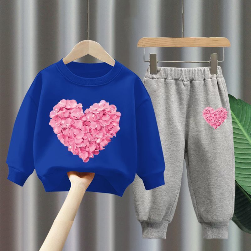 Cute Cartoon Girls' Two-Piece Set