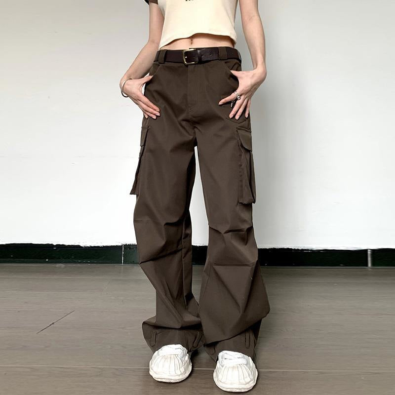 New pocket design high-waisted versatile harem Pant