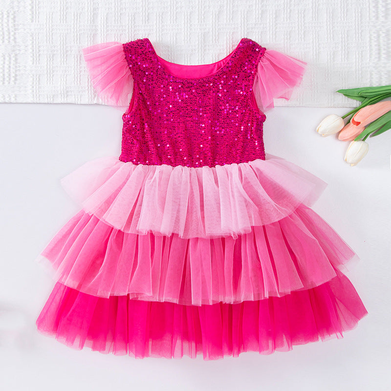 Rainbow Sparkle Princess Dress