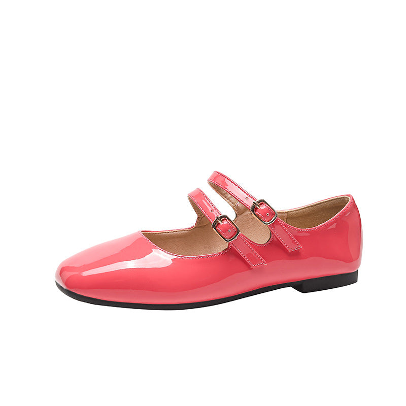 Vintage Red Patent Mary Jane Flats