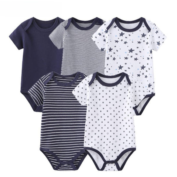 Star Stripe Baby Romper