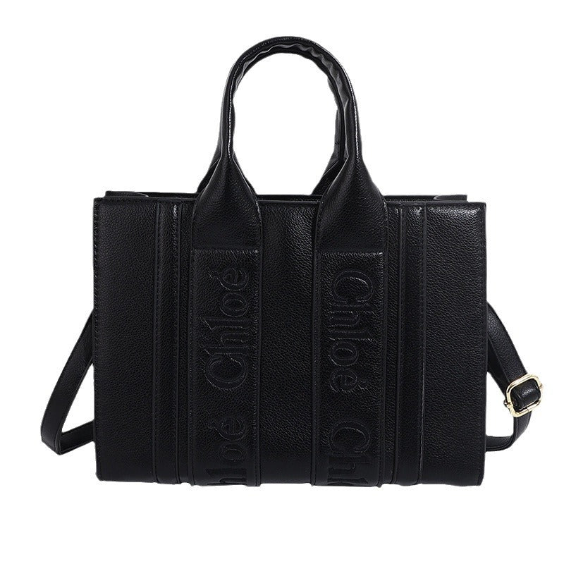 Korean Embroidery Letter Tote Bag