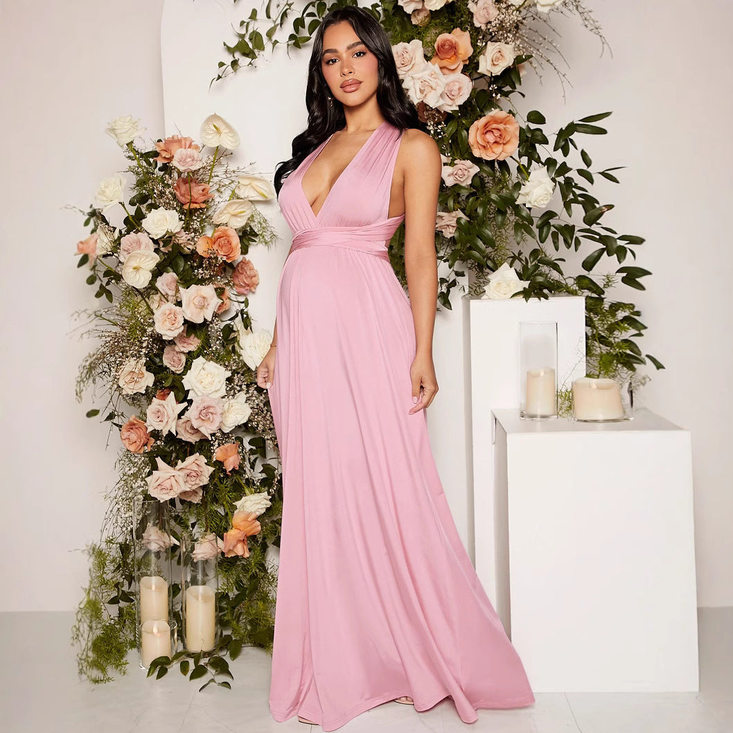 Elegant Maternity Evening Dress