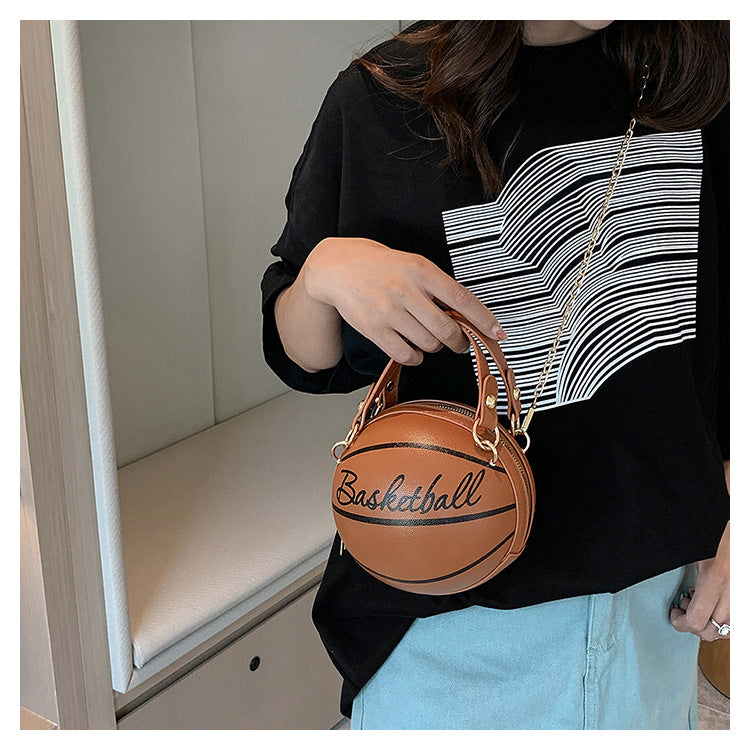 Personalized round basketball bag