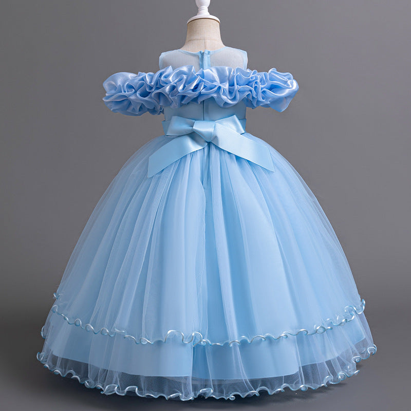 Elegant Ruffle Tulle Princess Gown