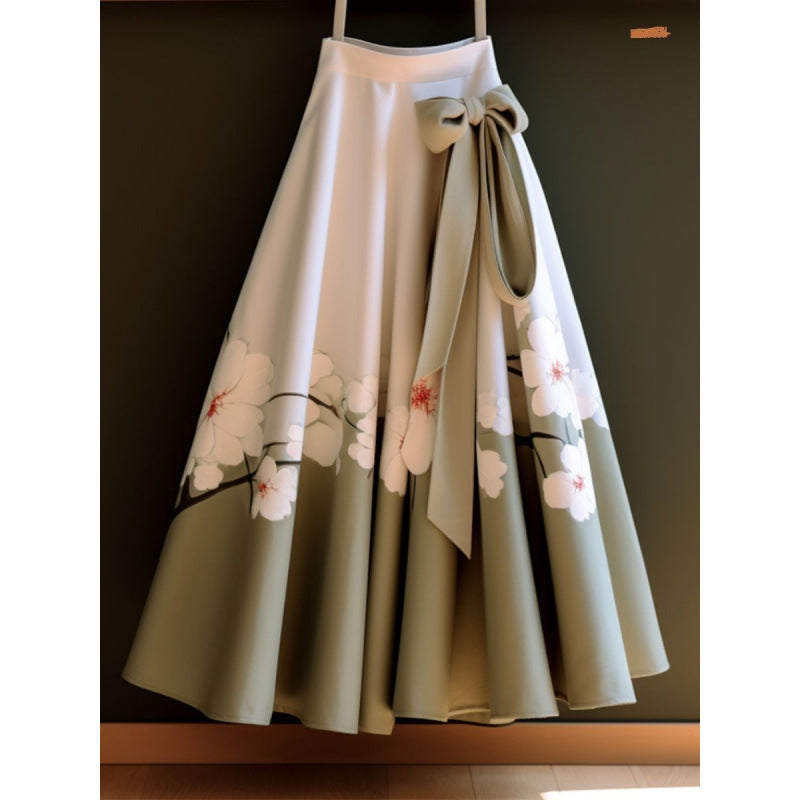 Plus-Size Pleated Skirt