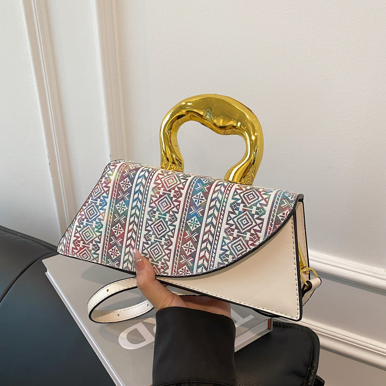French-Inspired Shell Clutch Bag