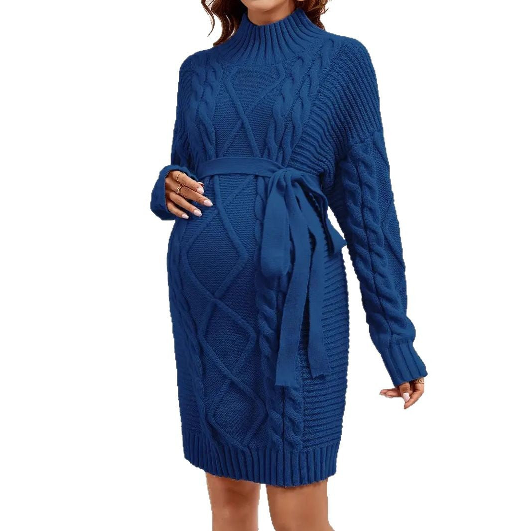 Cozy Embrace Maternity Sweater Dress