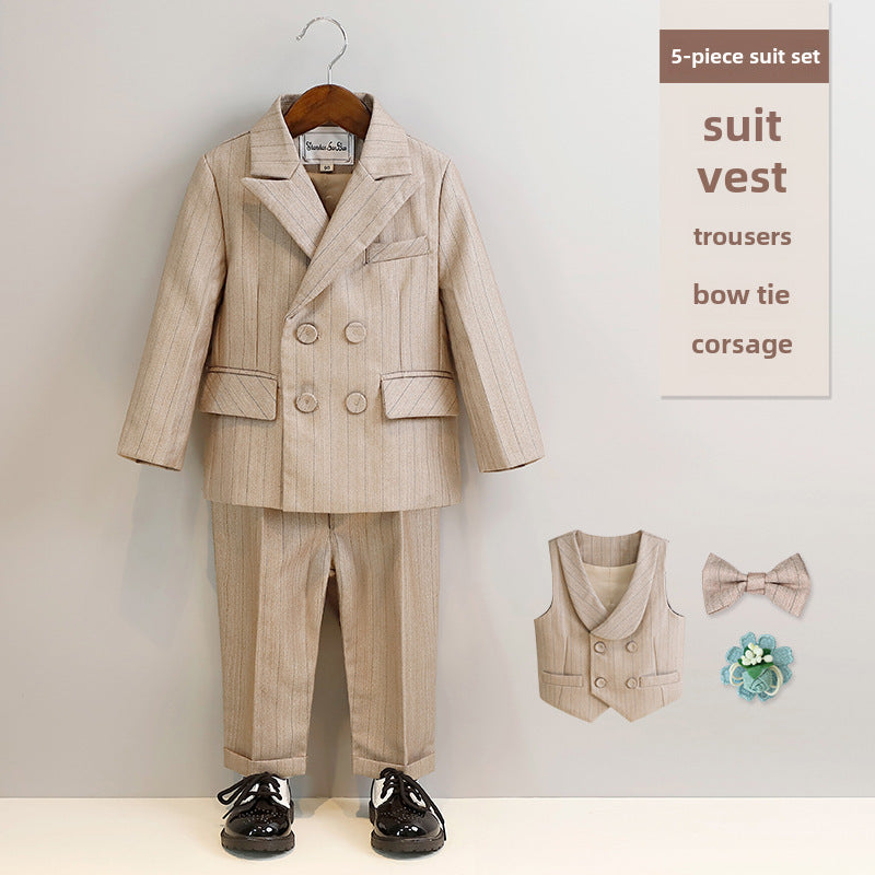 Junior Gentleman's Suspenders & Vest Set