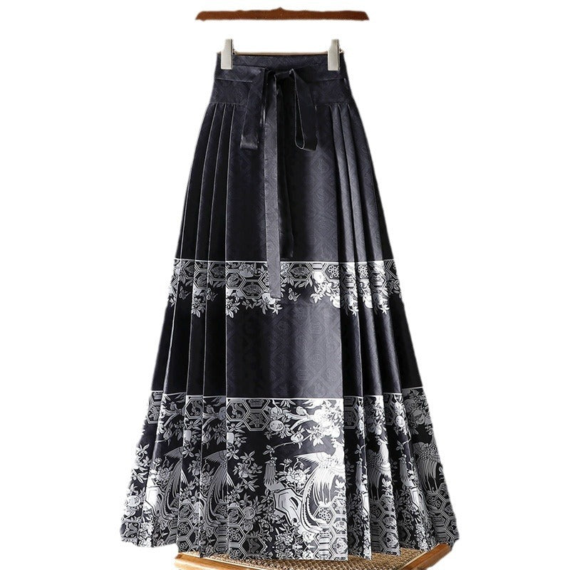 Moonlight Pleated Hanfu Skirt