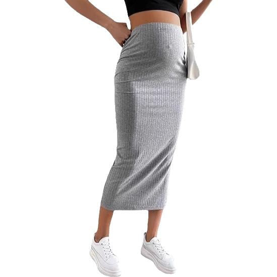 Essential Ribbed Maternity Pencil Skirt