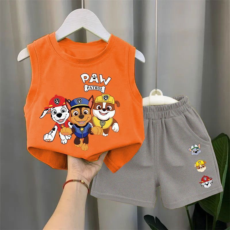 Kids' Sleeveless Vest & Shorts Set