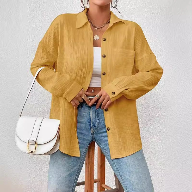 Chic Batwing Sleeve Loose Shirt