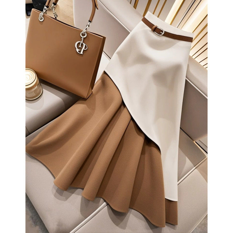 High-Waisted Slim Skirt