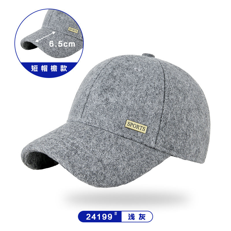 Autumn & Winter Wool Tweed Velvet Peaked Hats