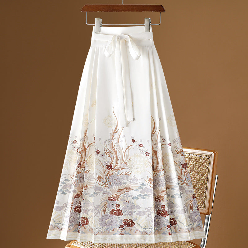 Moonlight Pleated Hanfu Skirt