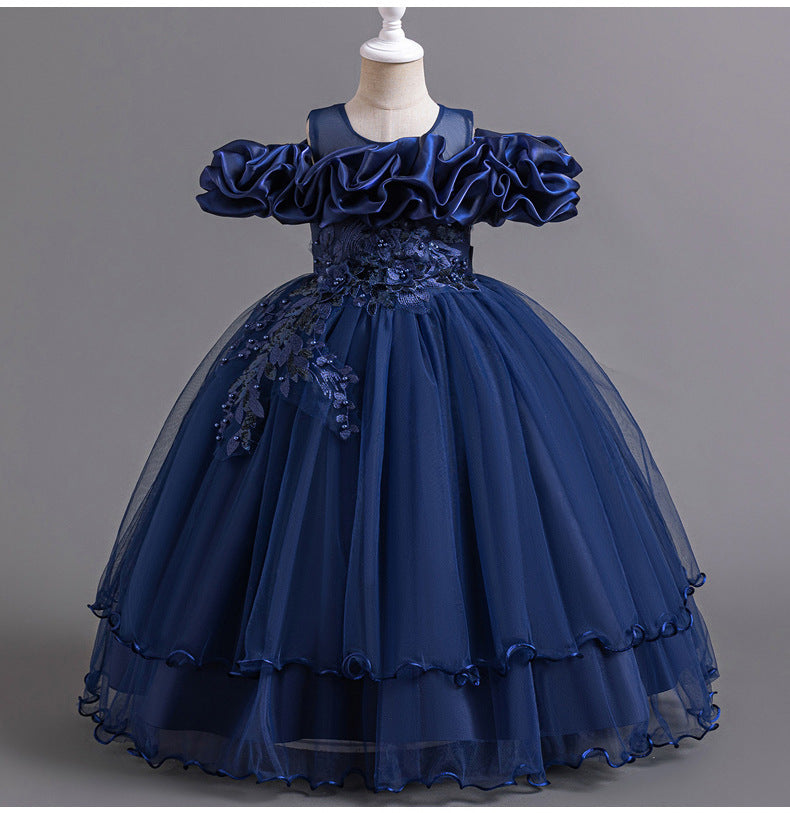 Elegant Ruffle Tulle Princess Gown