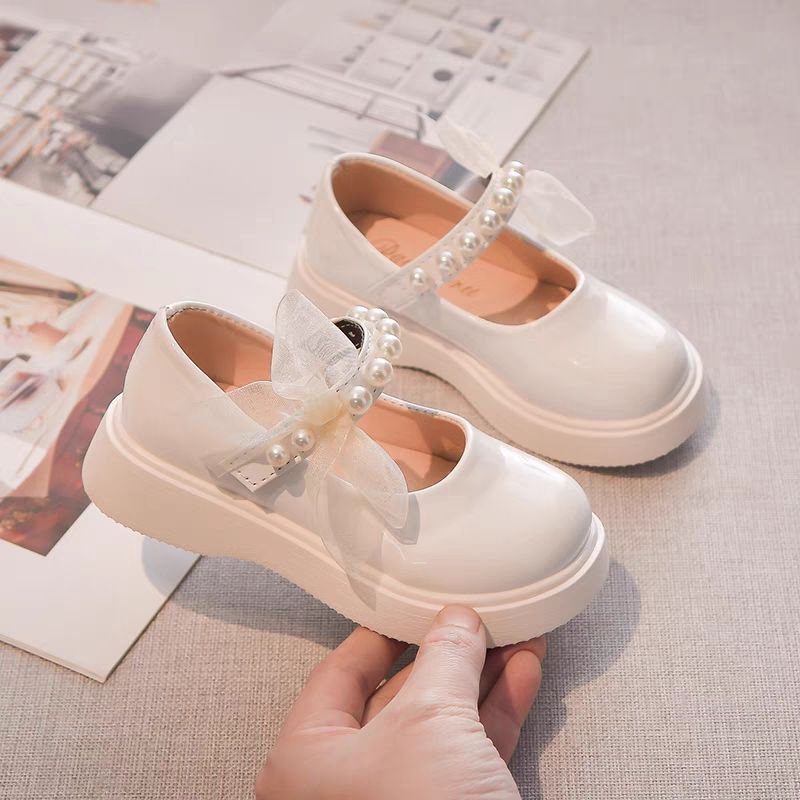 Princess Pearl Leather Shoes