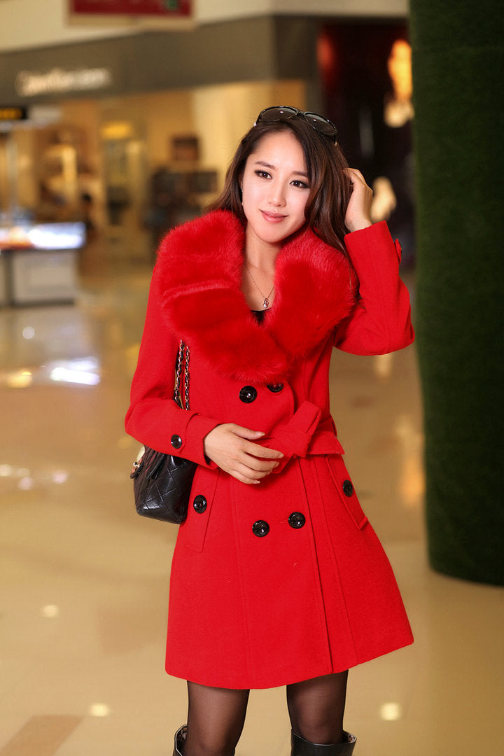 Women's coat mid-length multi-colored ( On Hand)