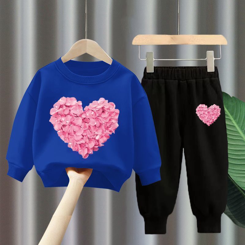 Cute Cartoon Girls' Two-Piece Set