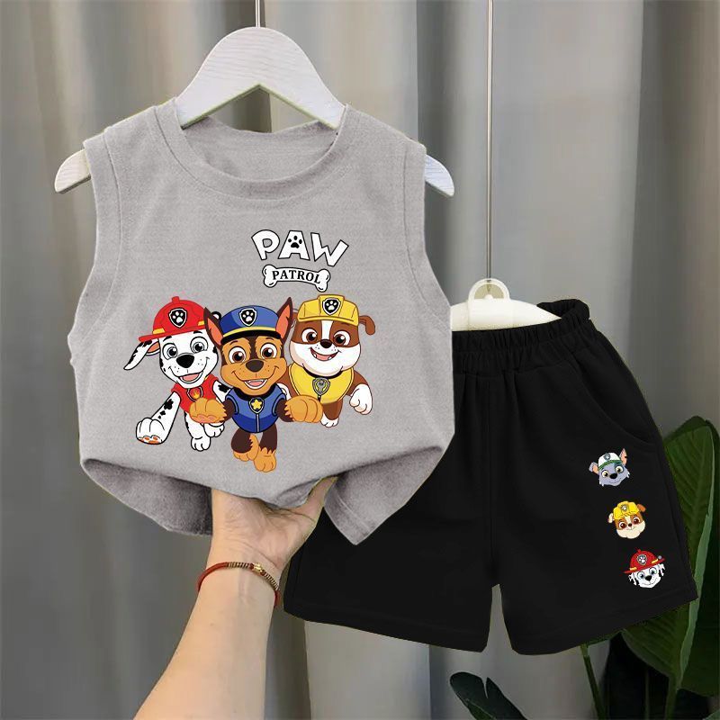 Kids' Sleeveless Vest & Shorts Set