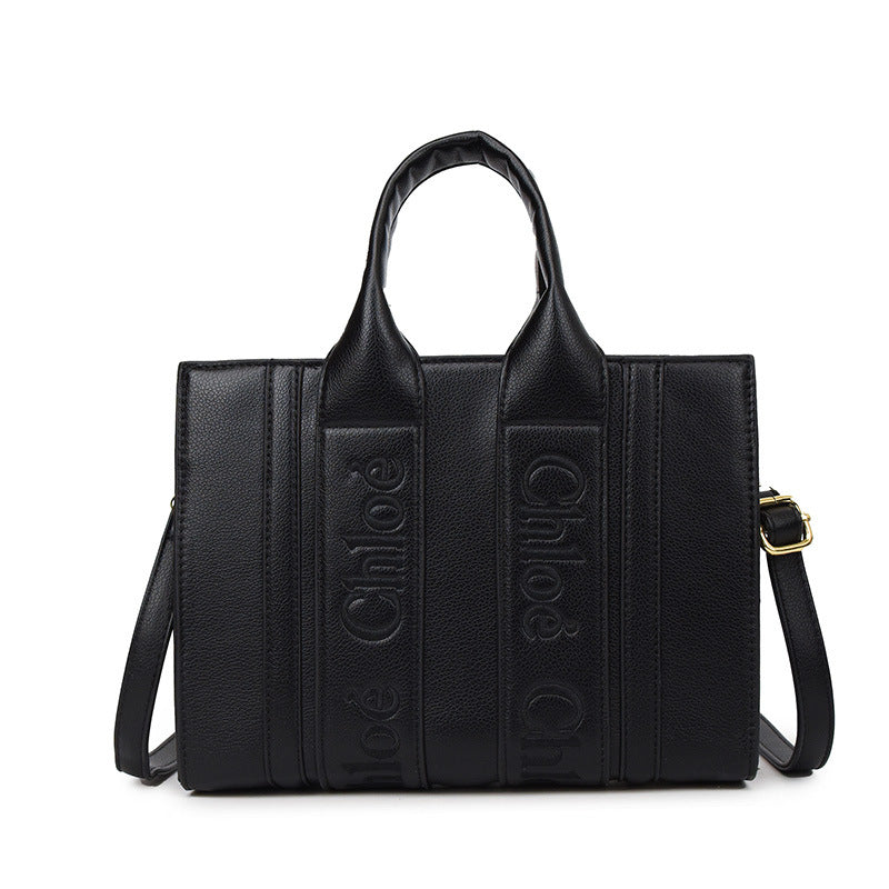 Korean Embroidery Letter Tote Bag