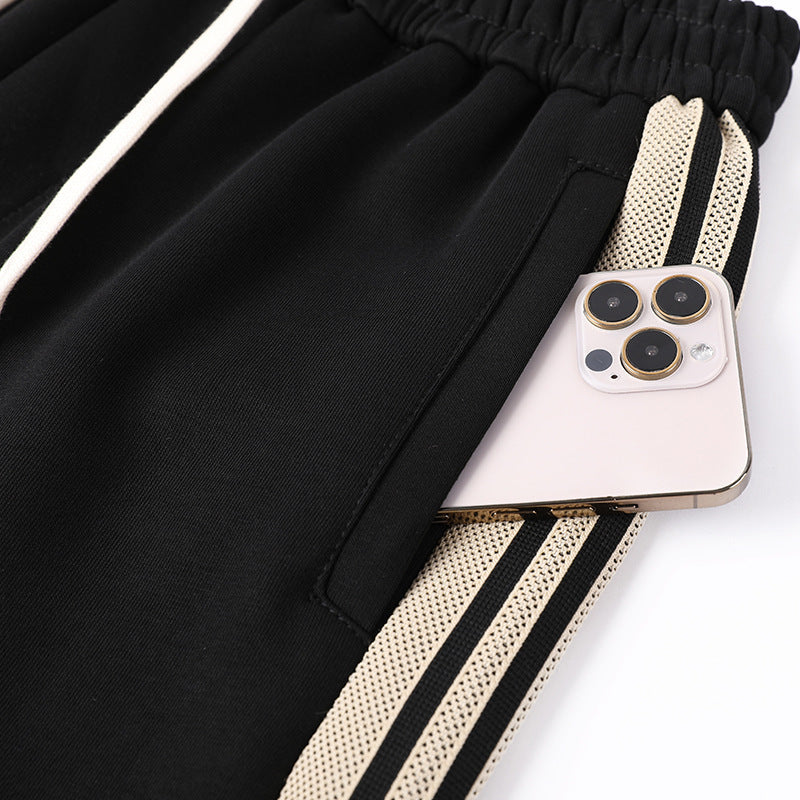 Athena Stripe Hoodie Set
