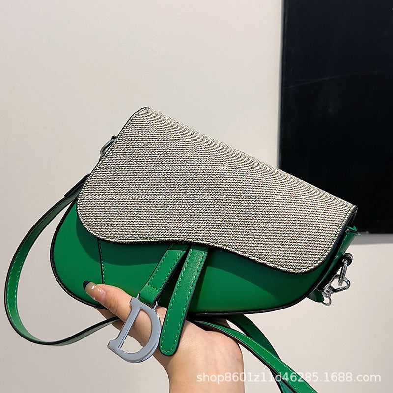 Designer-Inspired Saddle Shoulder Bag