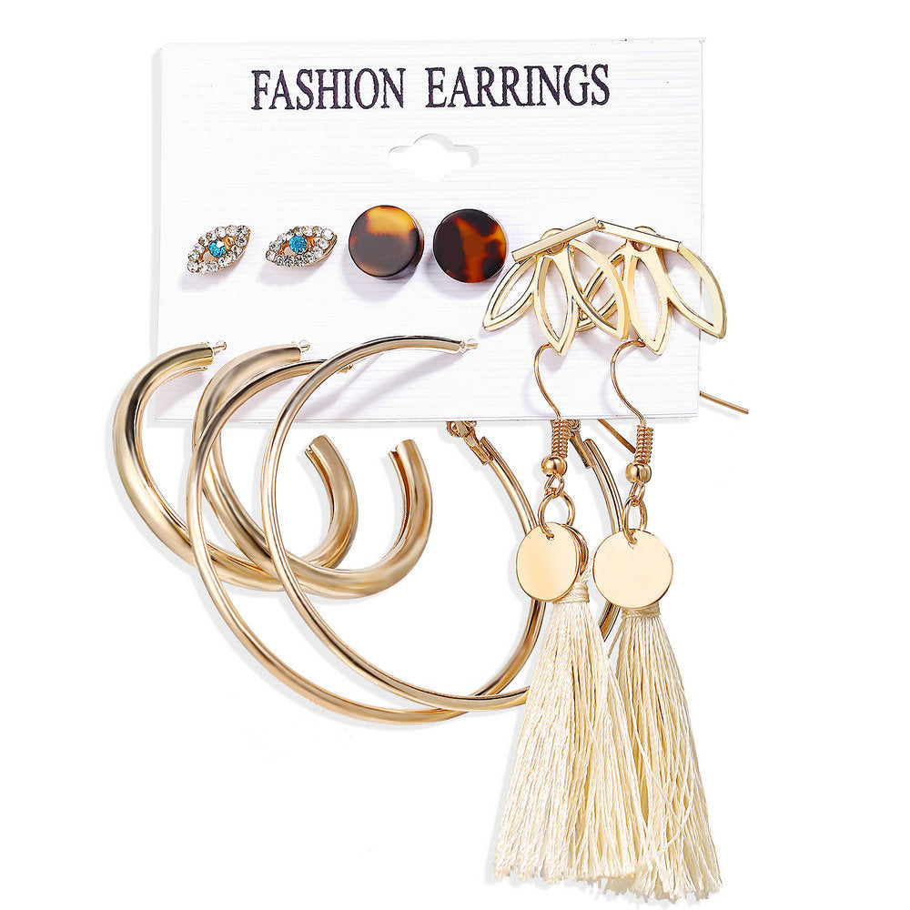 Shiny Gold Earrings for Women Girls