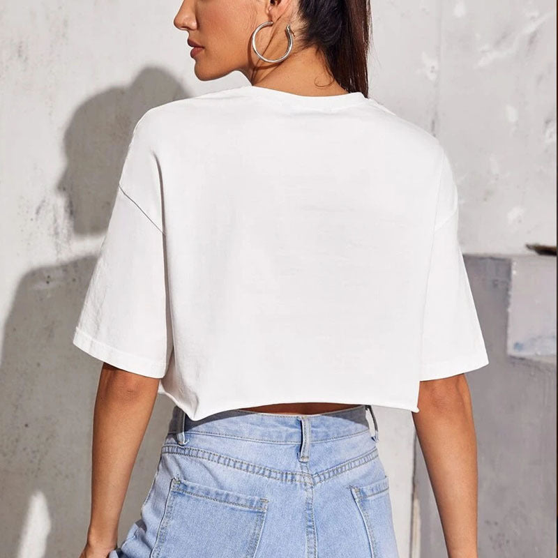 Letter short-sleeved T-shirt