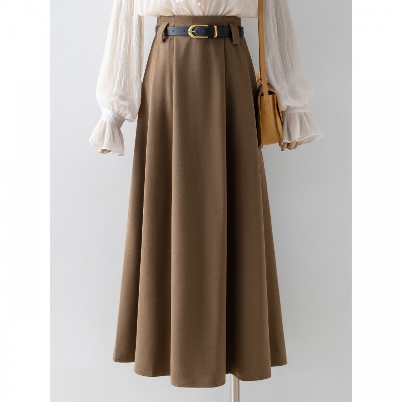 High-Waisted Tailored Skirt