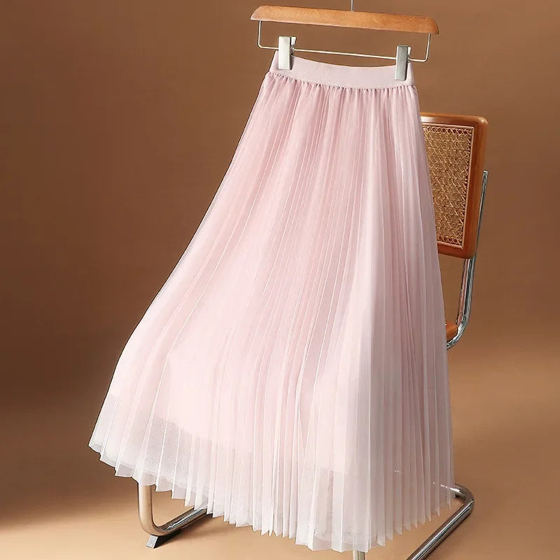 Ombre Mesh Skirt