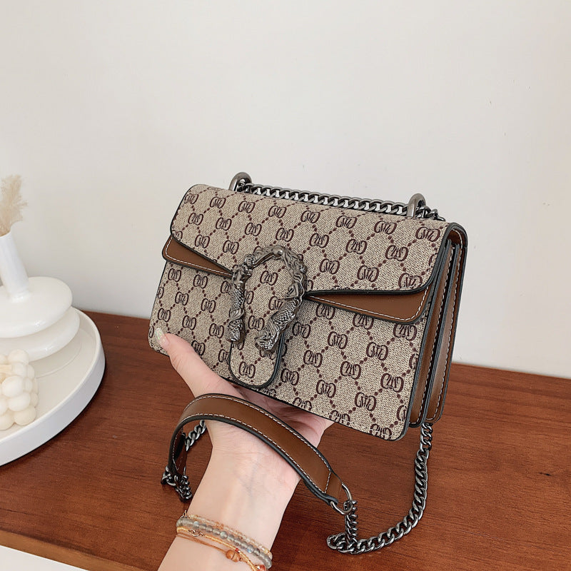 Retro Print Chain Bag