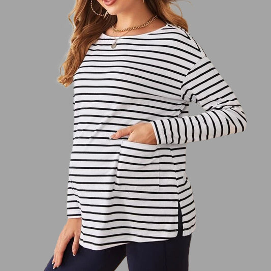 Classic Stripe Maternity Top