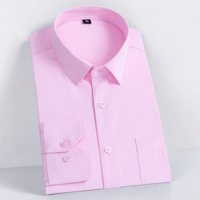 men's long sleeve cotton shirt ready-to-wear, iron-free, business casual, formal wear, executive work uniform, shirt, men