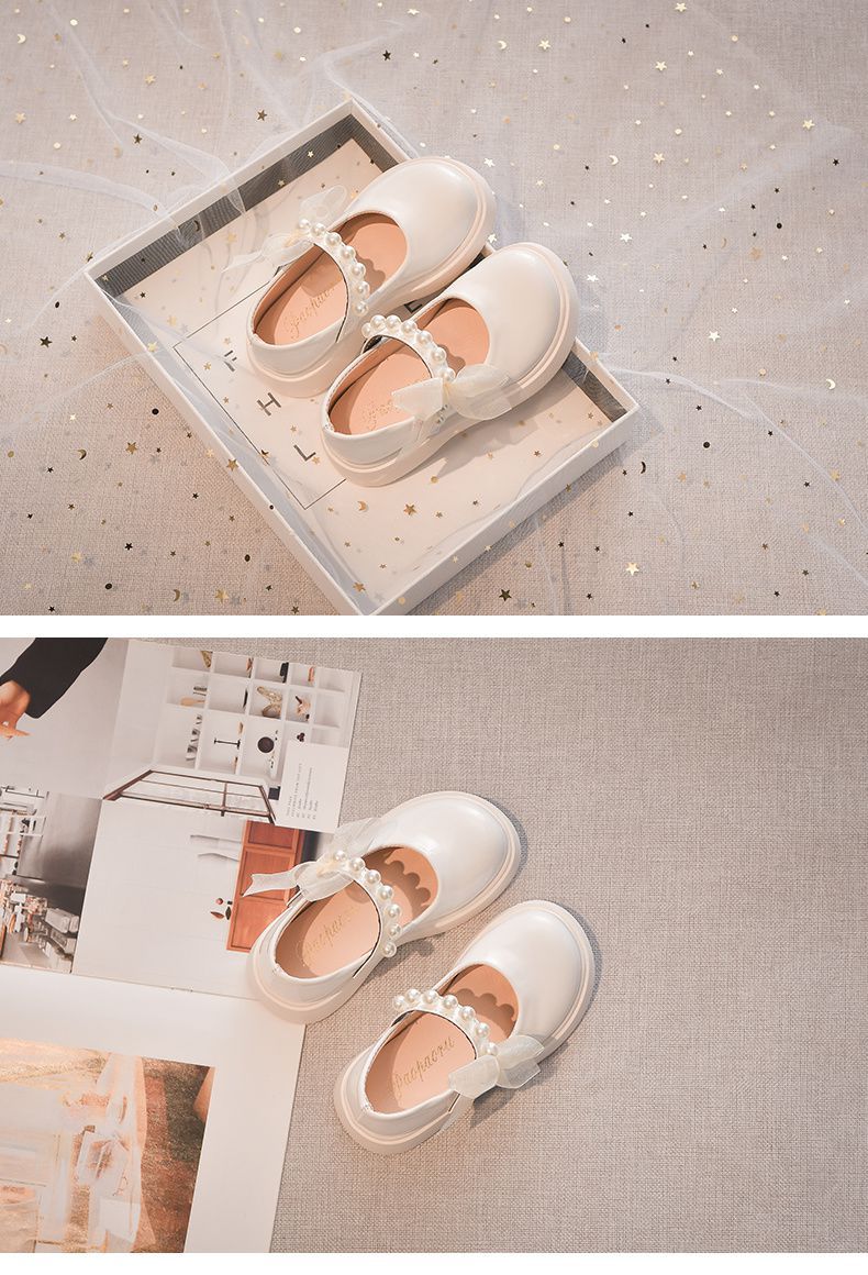 Princess Pearl Leather Shoes