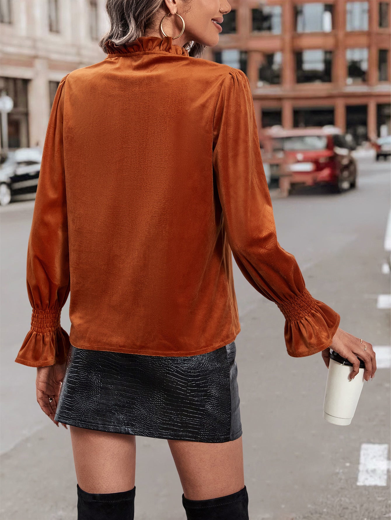 Women's Casual and Versatile Simple Shirt with Temperament