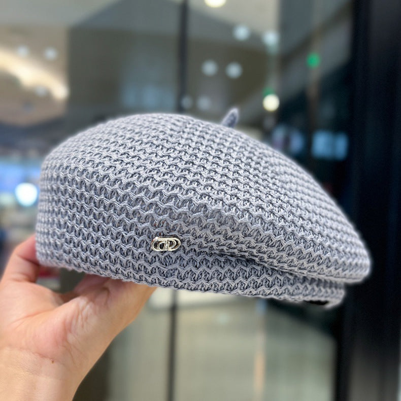 Japanese Designer Pleated Beret Hat for Women