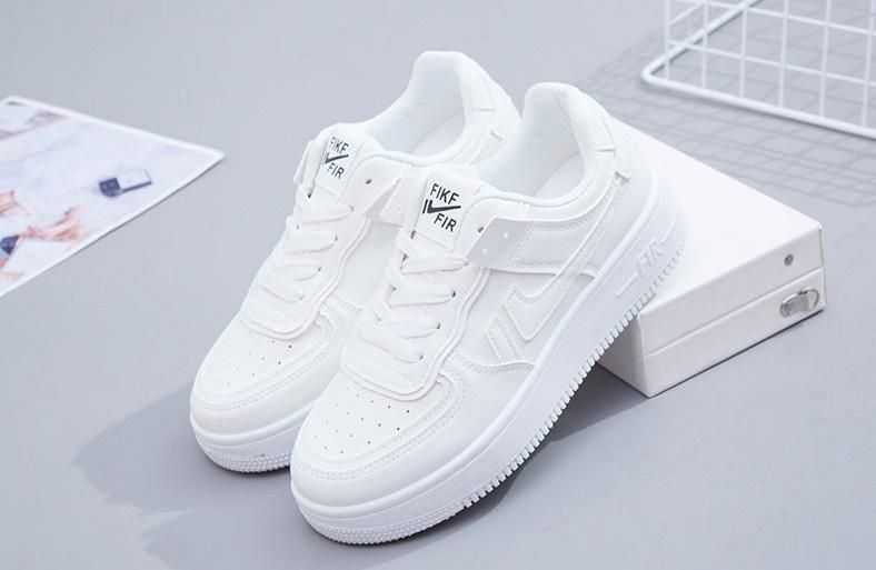 Macaron High-Top Sneakers: Small White Shoes for Women