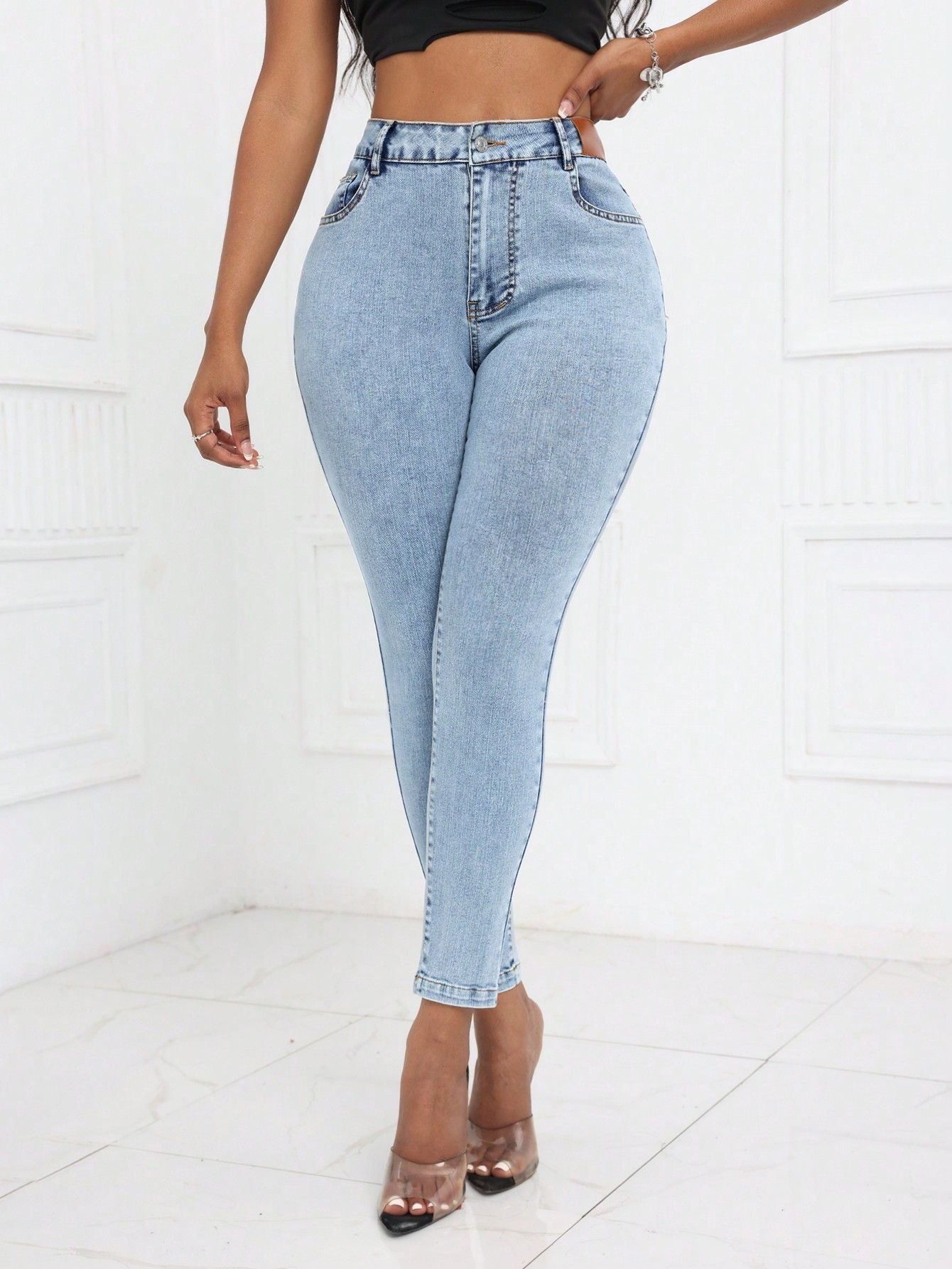 Women's New Casual Stretch Slim Foot Jeans