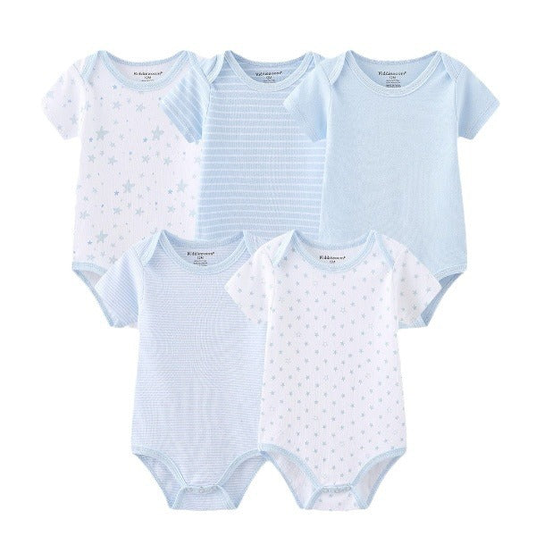 Star Stripe Baby Romper