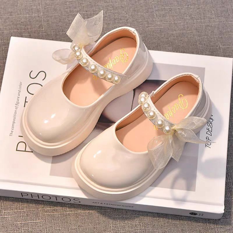 Princess Pearl Leather Shoes
