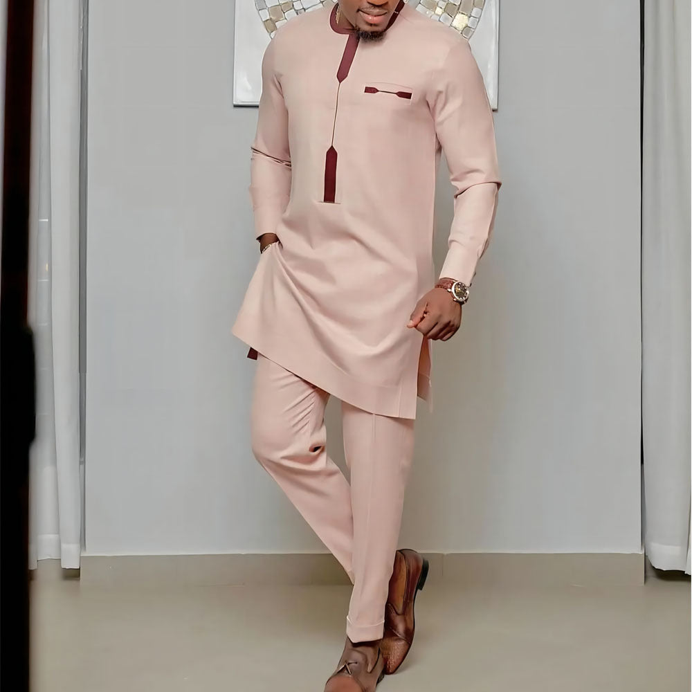 African Ethnic Print Men's 2-Piece Suit