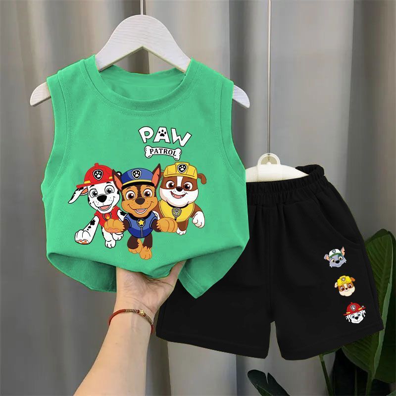 Kids' Sleeveless Vest & Shorts Set