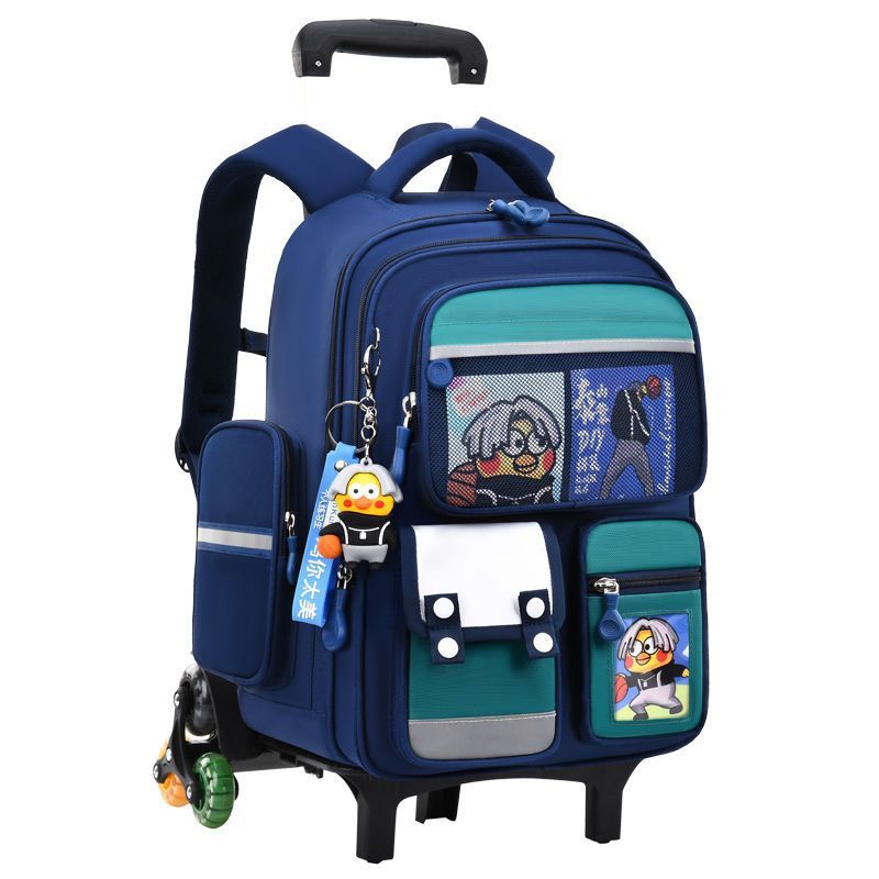 Unisex Trolley School Bag for Elementary Students