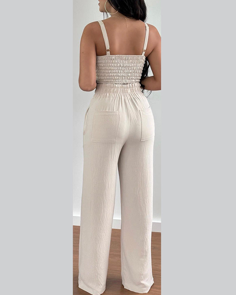 New Fashion Suspender Two-Piece Suit Women's Clothing